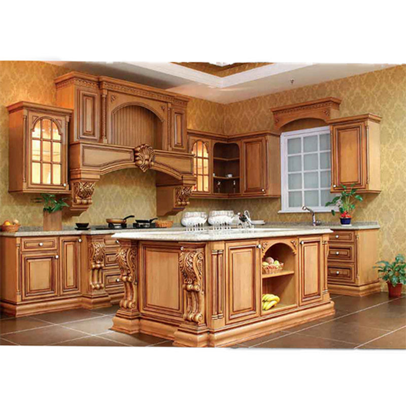 China Wholesale Flat Pack Luxury Modern Kitchen Cabinet