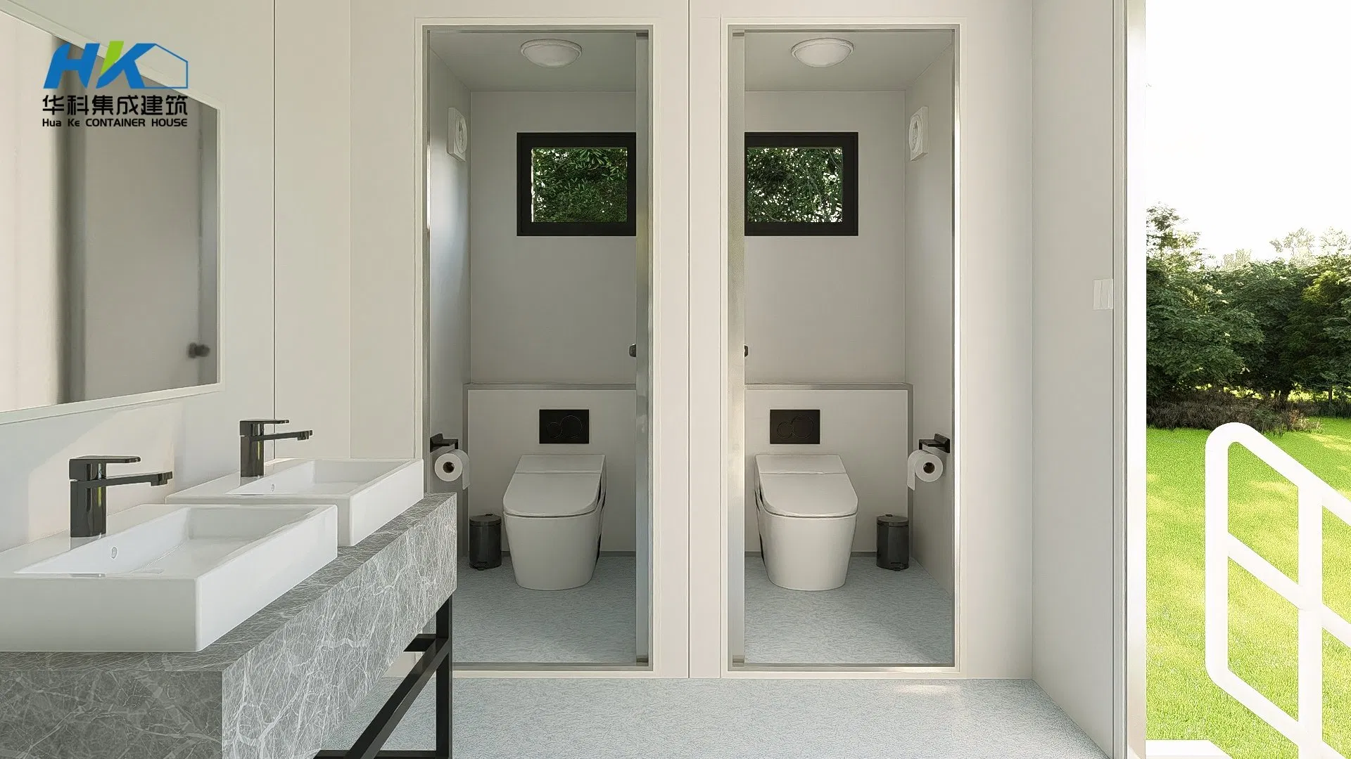 Luxury Customer 20FT/40FT Prefabricated House Modular House Portable Toilet Factory Price Container Toilet