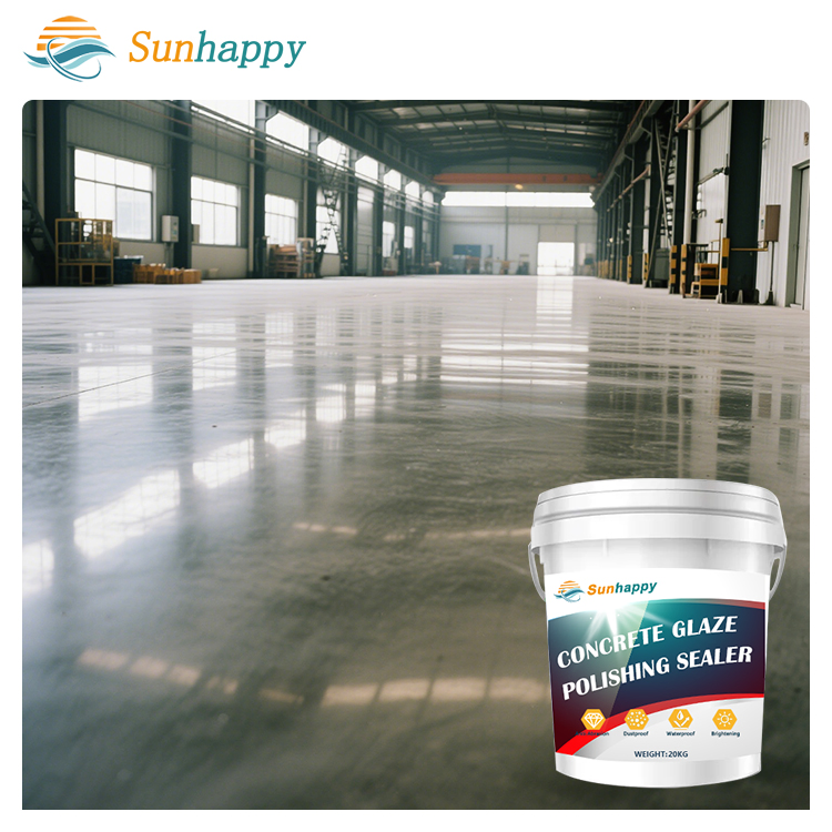 High-Gloss Wear Scratch Resistance Cement Floor Brightener Concrete Liquid Water-Based Concrete Glaze Polishing Sealer