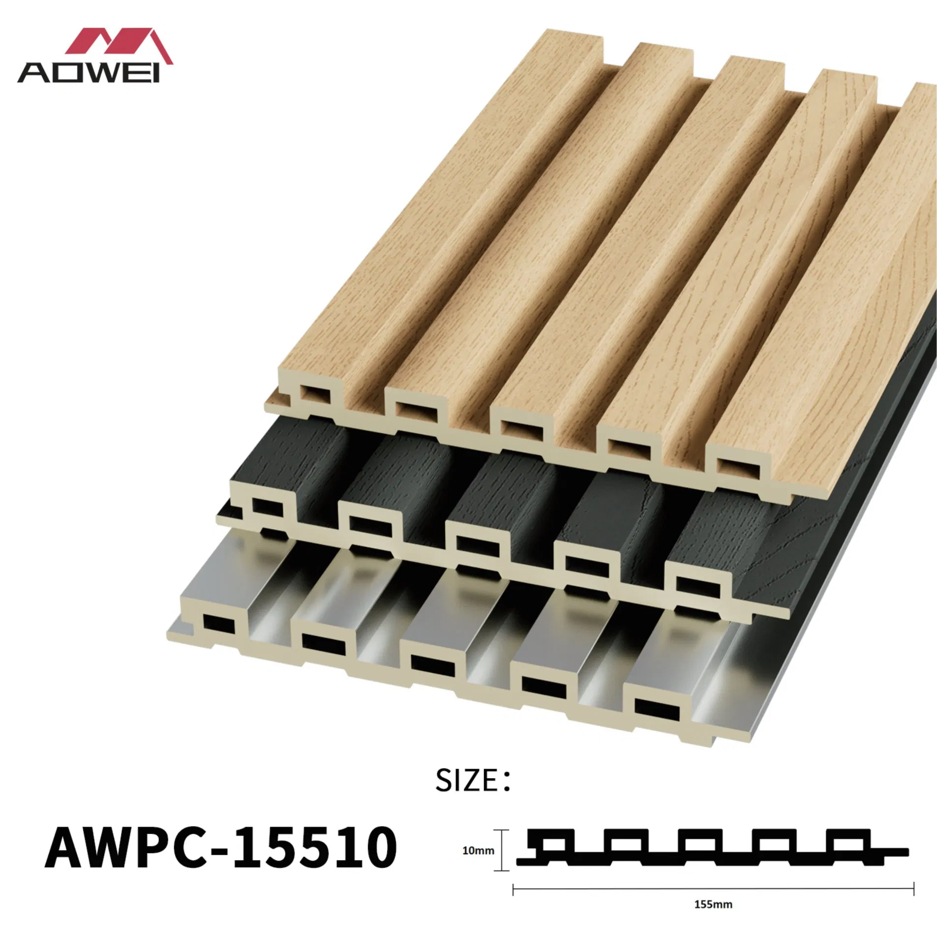 Stylish Indoor PVC Wood Plastic WPC Panels for Home Decor