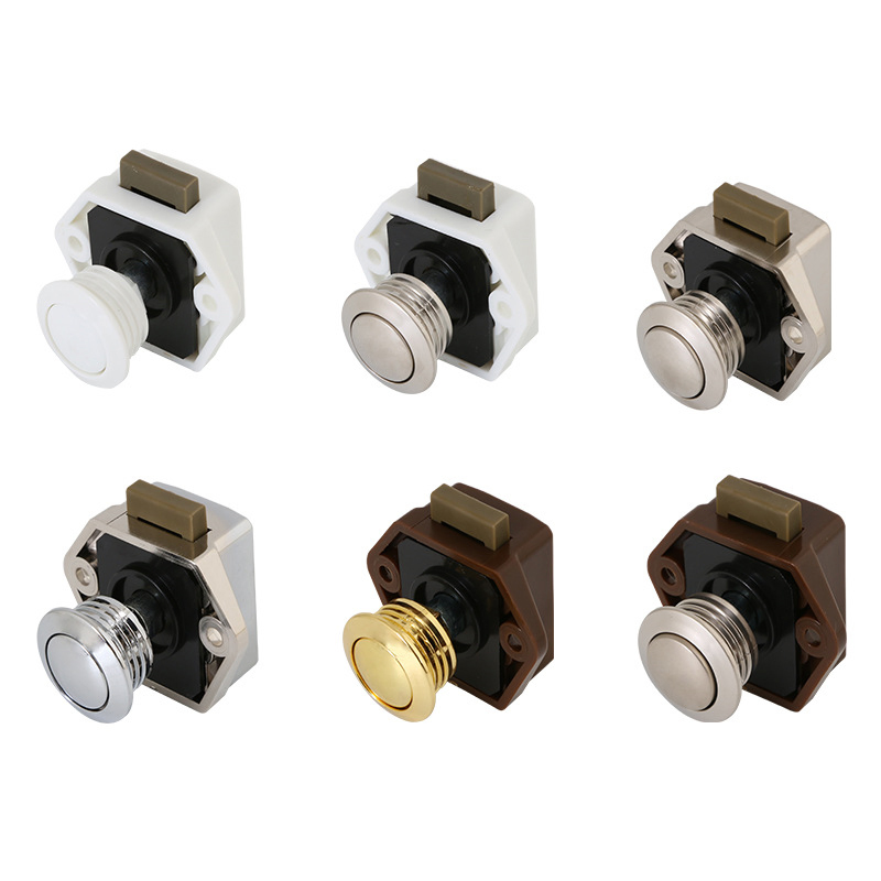 F01 RV Hanging Cabinet Button Lock Keyless Drawer Lock