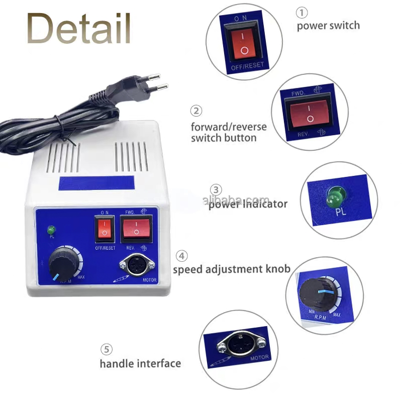 Btmarathon-3 45000rpm Electric Manicure Polisher Portable Professional Acrylic Gel Nail Drill Machine