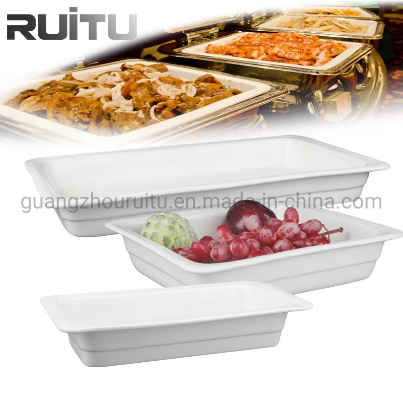 Керамический гастроемкость раздельный круглый GN контейнер для шофера