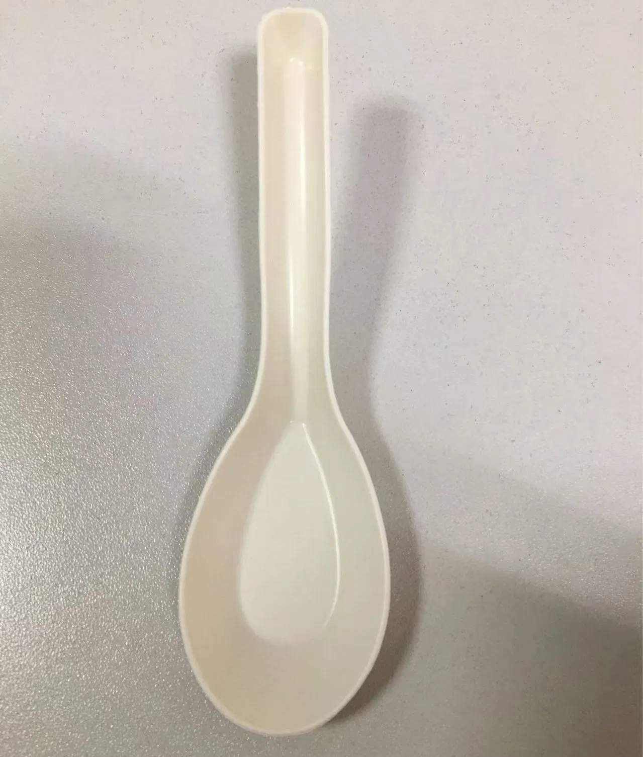 Disposable Cornstarch Chinese Small Soup Spoon Eco Friendly Biodegradable Cutlery Spoon