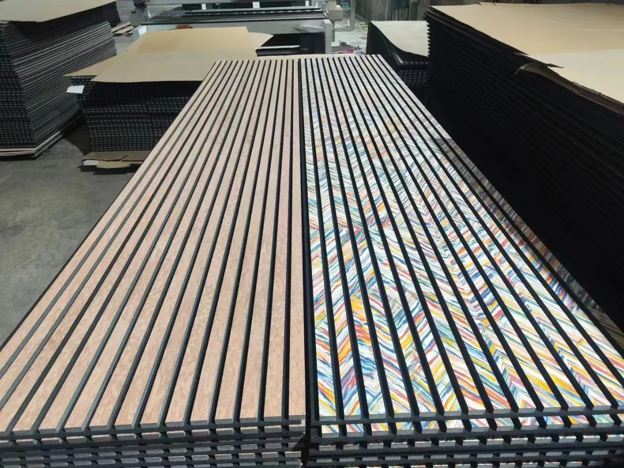 3 Sides Soundproof Wall Panel MDF Acoustic Panel Wooden Sound Pet Design