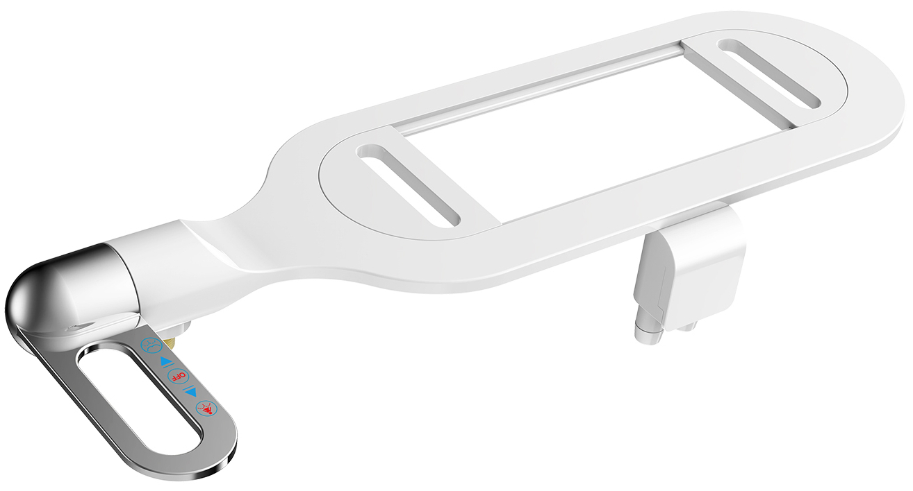 Bathroom Lavatory Toilet Faucet Shower Bidet, Economic Easy Installation Ultrathin Toilet Seat Bidet Non-Electric Mechanical Toilet Bidet