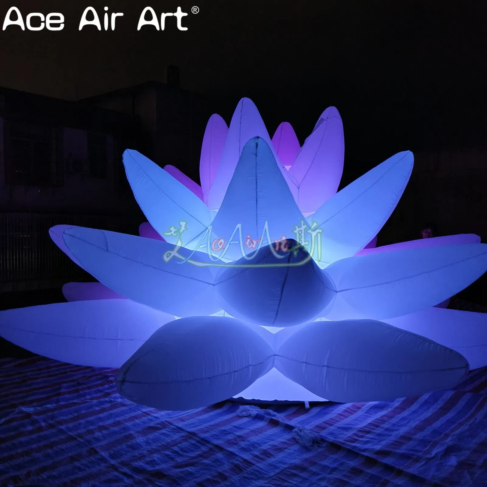 Customized Outdoor Inflatable Sea Flower with LED for Festival Celebration Decoration