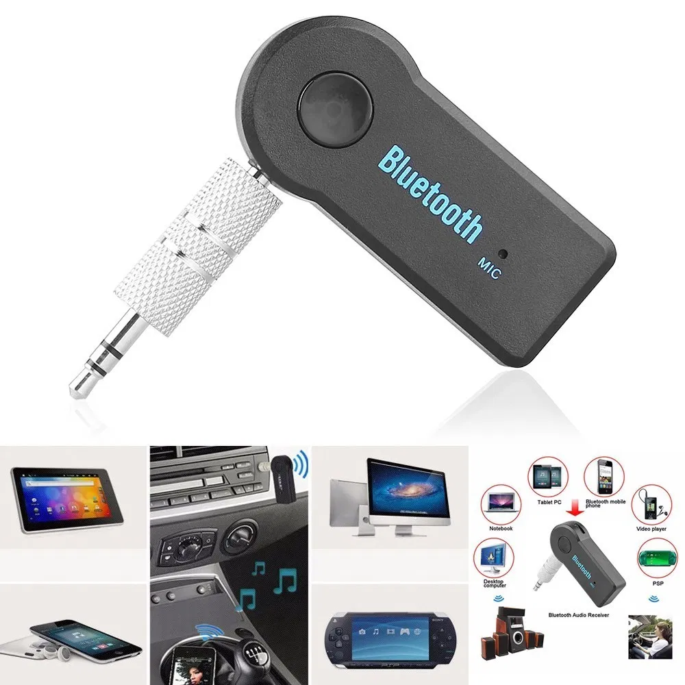 3.5mm Stereo Music Receiver Adapter, Wireless Car Audio Bluetooth Music Receiver
