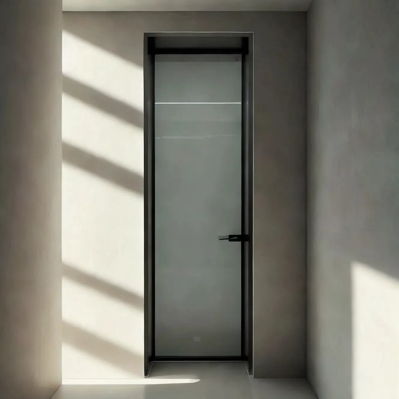 Modern Hotel Design Interior Door Kitchen Bathroom Metal Single Double Bathroom Glass Door