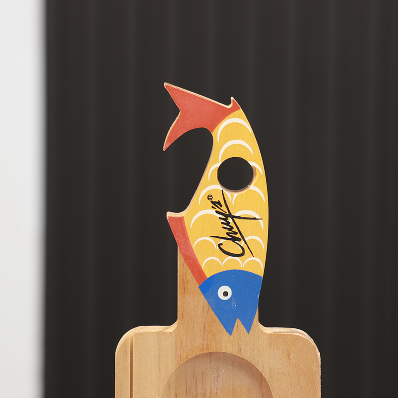 Solid Wood Sampler Tray Beer Flight Holder Serving Tray with Chalkboard Label