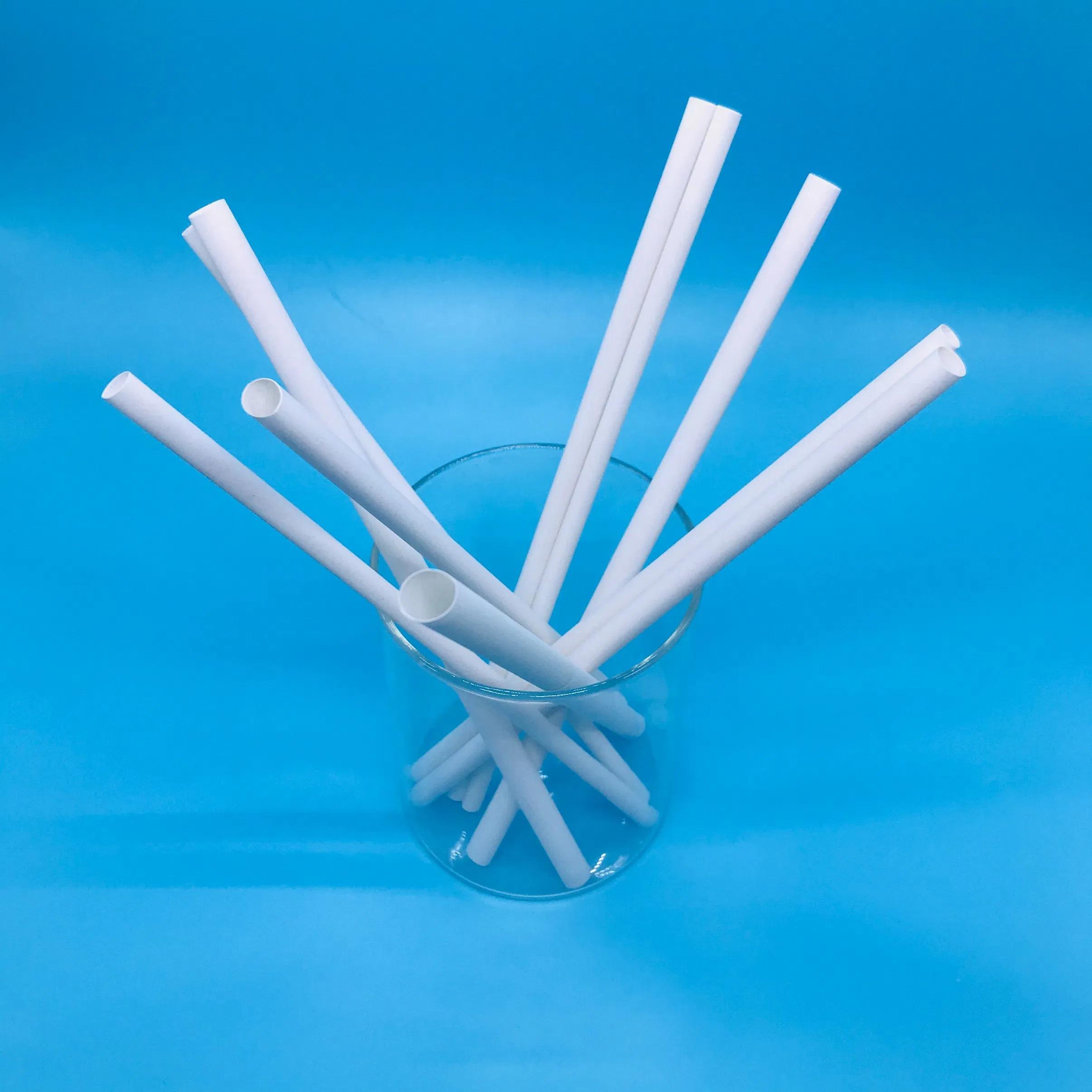 Biodegradable Compostable Hot Boba Milk Bubble Tea Bamboo Fiber Drinking Straws