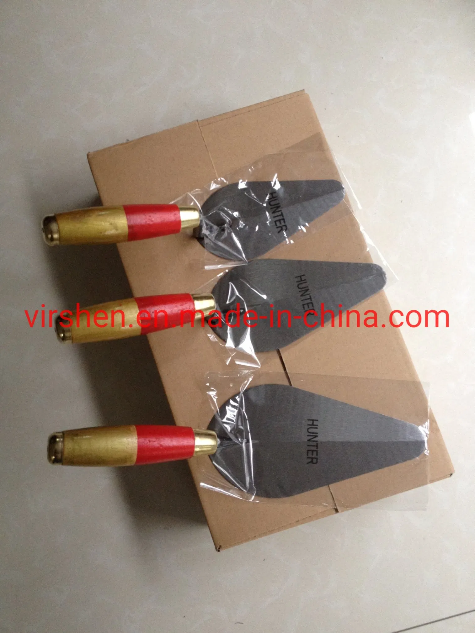 Wooden/Dual-Color Rubber Handle/Bricklayer Trowel/Cement Trowel/Brick Trowel