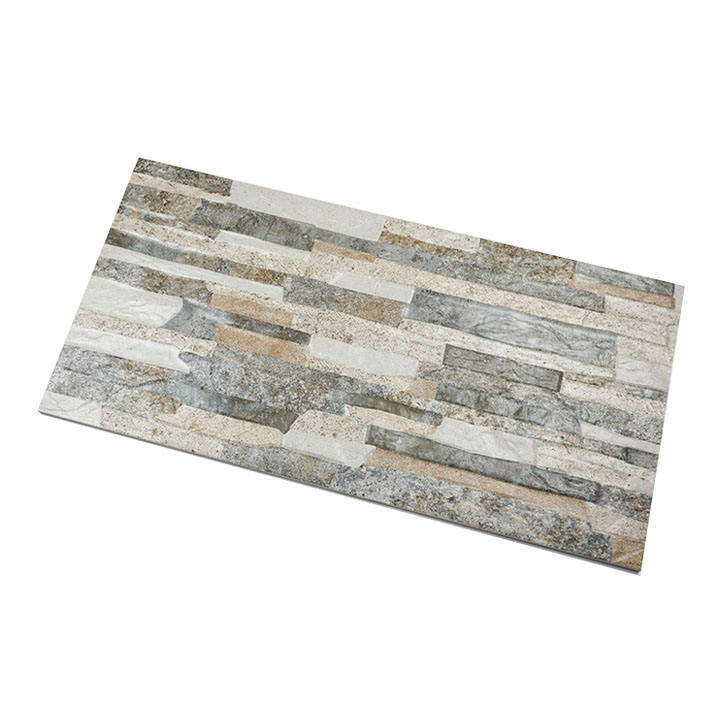 Керамическая плитка 3D 300x600 мм для фасада под камень