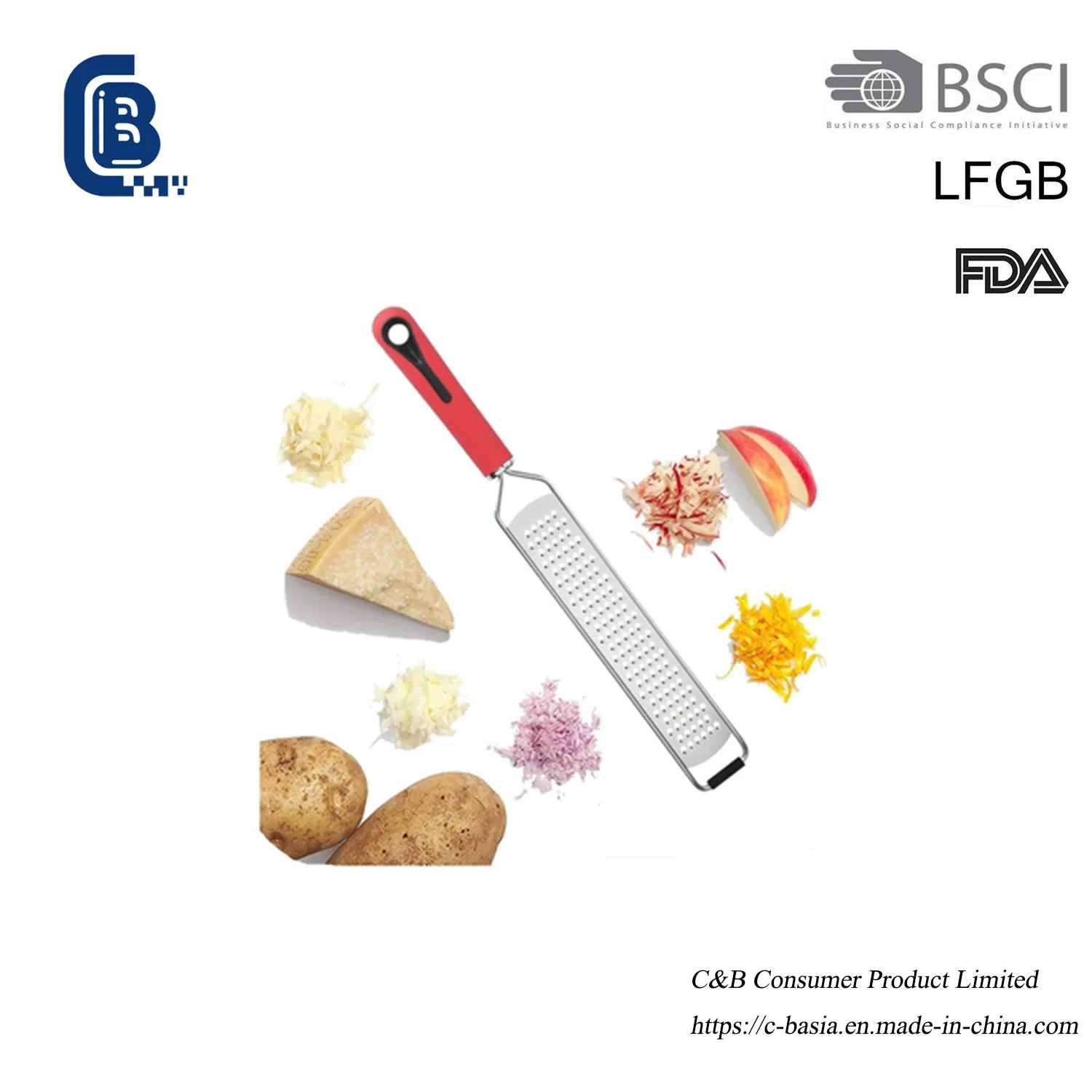 Hot Sale Multi-Purpose Grater - Citrus Zester for Cheese, Spices & Fruits/Vegetables