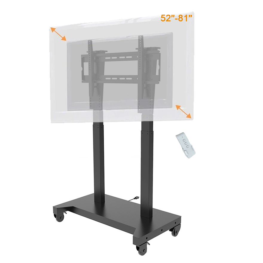 Rolling TV Stand with Wheels, Designed for 52-100 Inch Displays