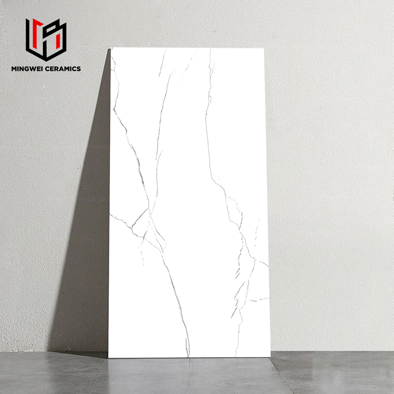 600/1200mm Kaka White Light Glossy Marble Texture Tile Factory, for Floors and Walls, with High Quality and Competitive Prices. 24 × 48 Matte, White Desig