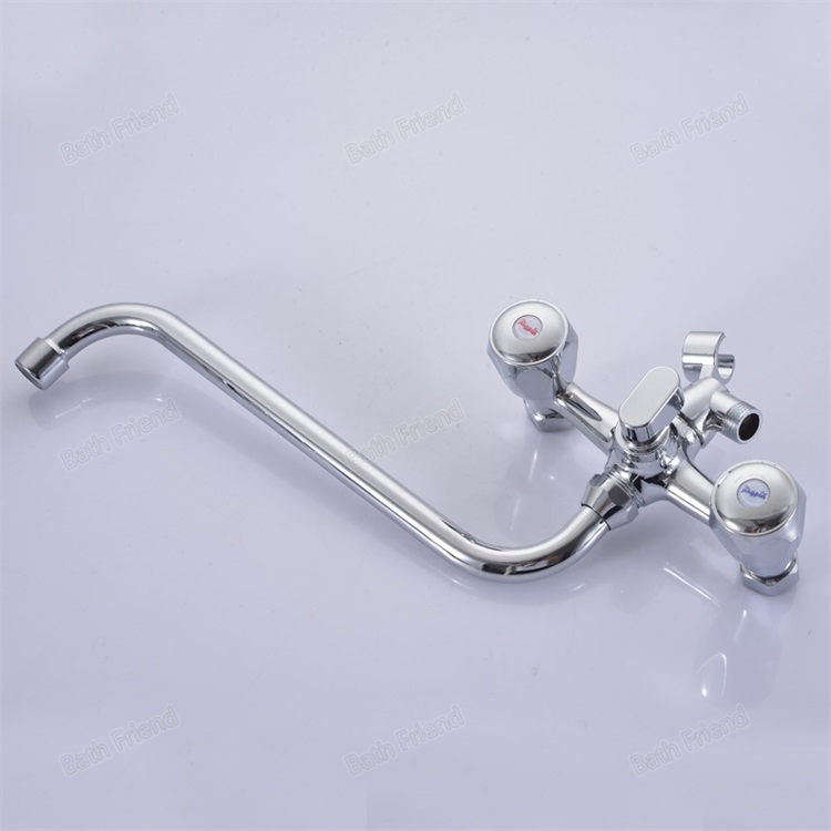 Bathroom Shower Bathtub Faucet 2 Function Long Spout Shower Russia Feature