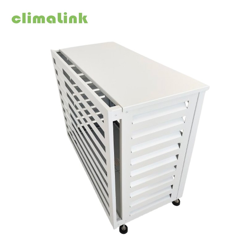 Aluminium Decorative Cover AC Outdoor Unit Cover Mini Split Heat Pump Air Conditioner Cover Louver for HVAC Heating and Cooling System