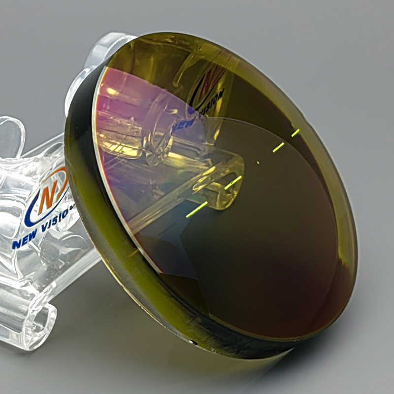 Cr39 1.49 Polarization Brown Semi Finished Sv Anti-Reflection Base600 Optical Eyeglasses Lens