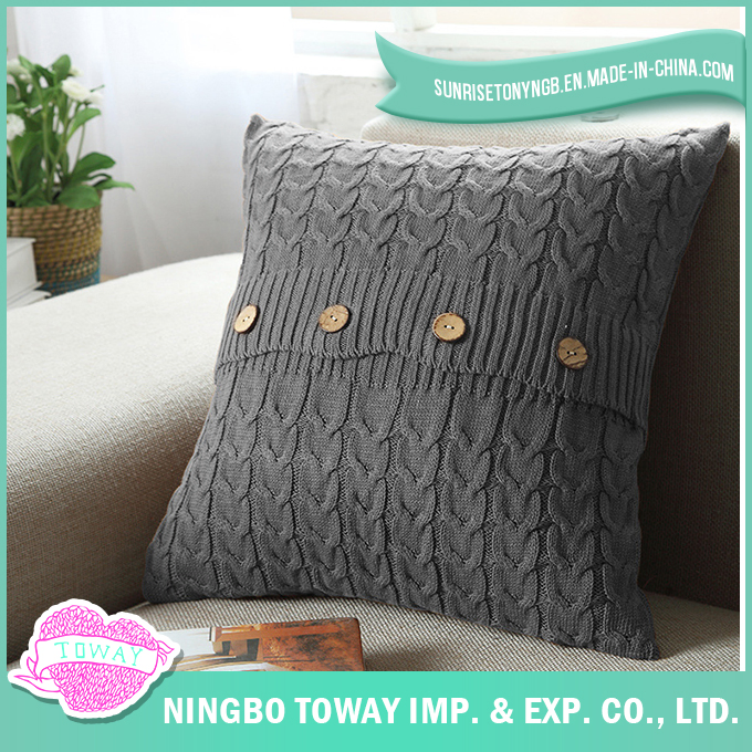 Decorative Pillowcase White Custom Cotton Cushion Cover Wholesale