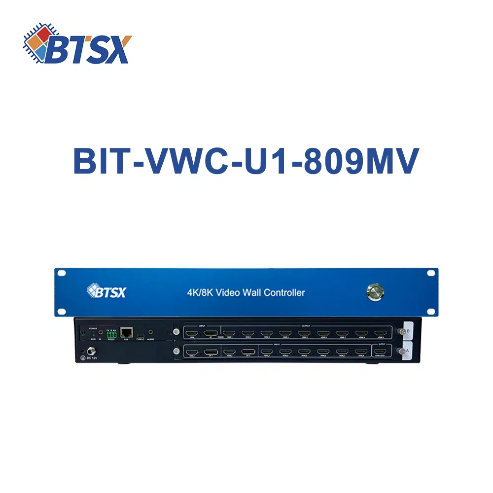 Матричный коммутатор Bitvisus 9x8 HDMI 4K с ИК-пультом