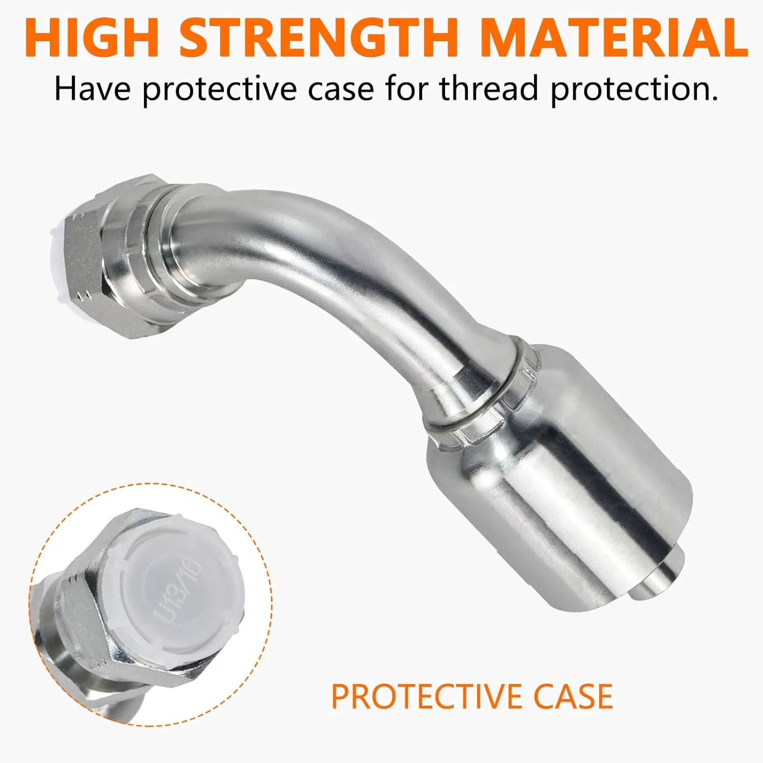 Гидравлический фитинг Huaj 3/8" JIC 37° 90° угол