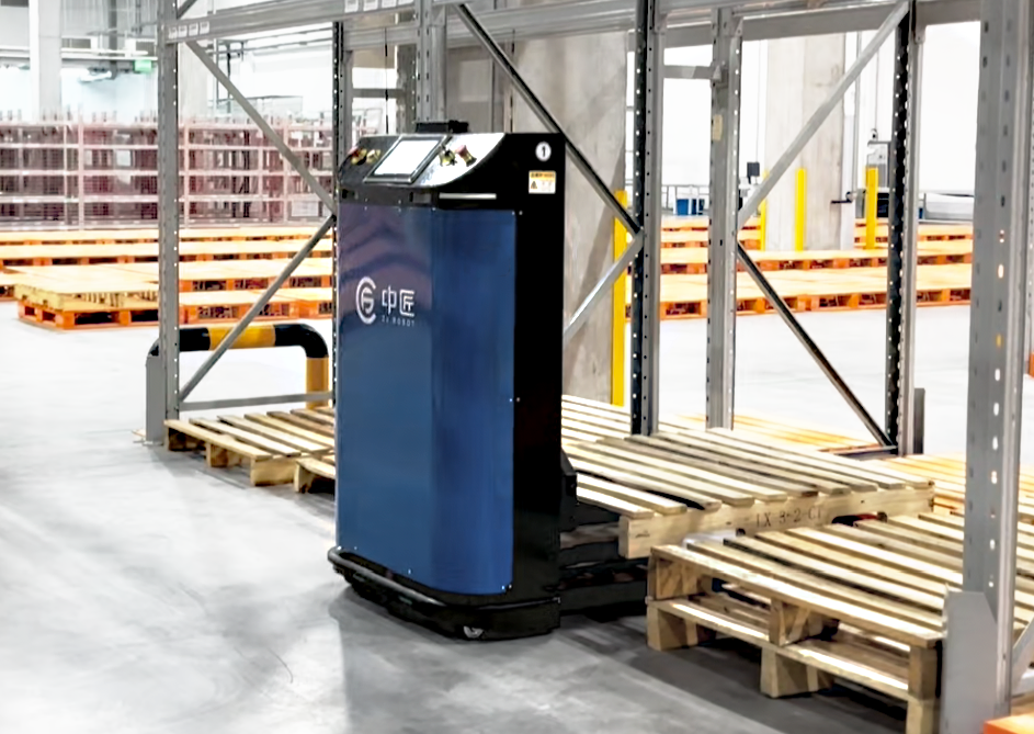 Automated Stacking Type Unmanned Lift Forklift 1.5 Ton Agv Handling Laser Navigation Robot