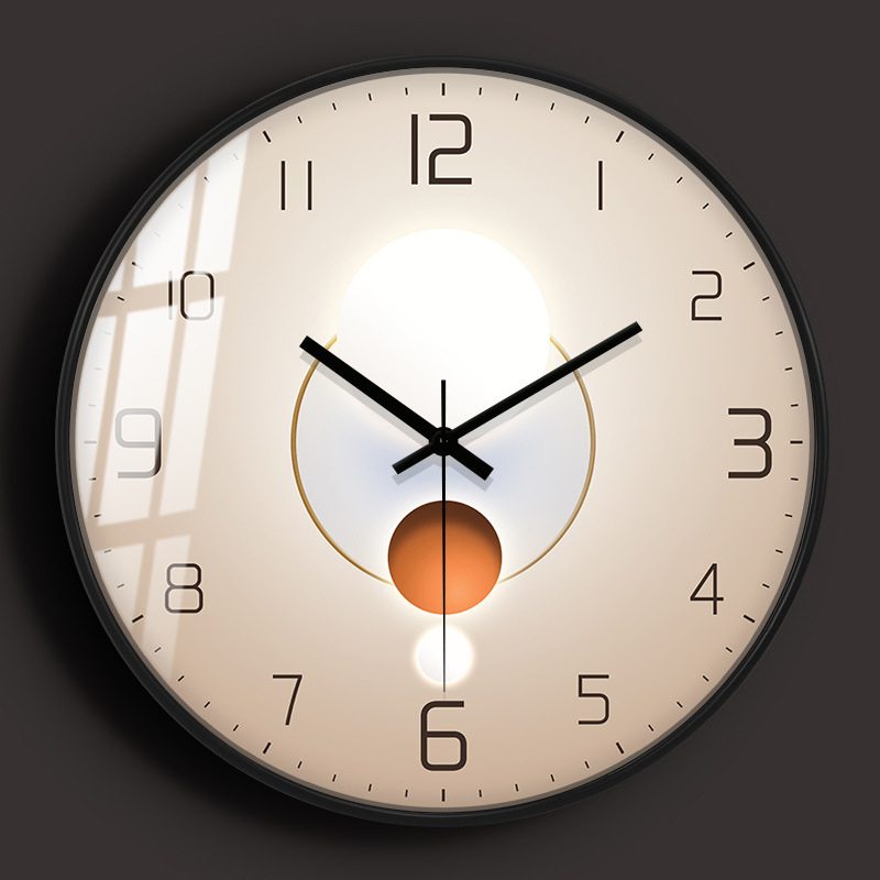 Elegant Minimalist Quartz Wall Clock for Modern Living Rooms