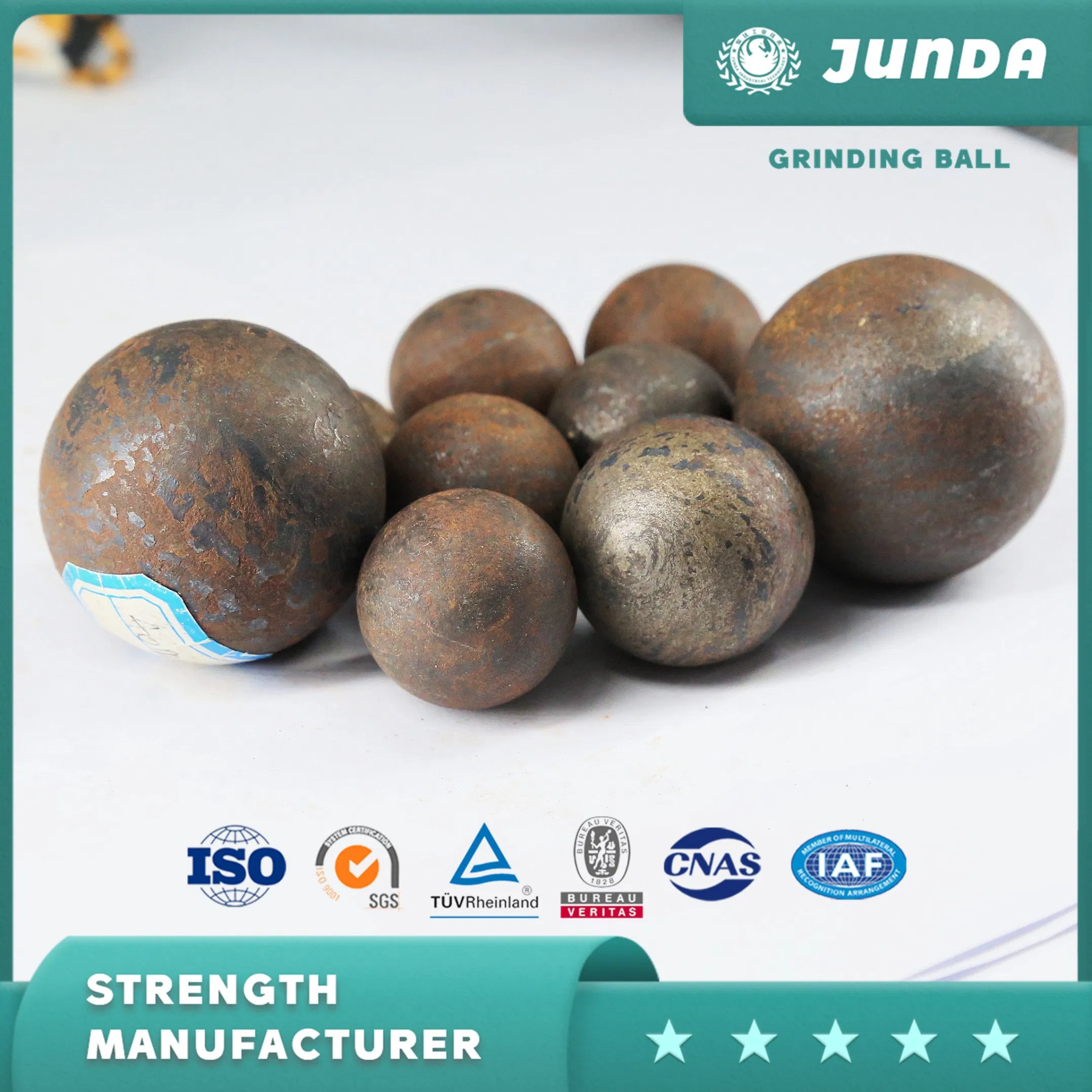 Factory Price 10mm-160mm Grinding Media Steel Forged Ball for Ball Mill