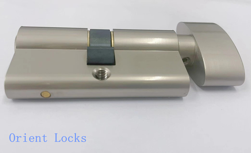 Euro Bathroom Cylinder Lock with Removable Big Oval Shape Knob