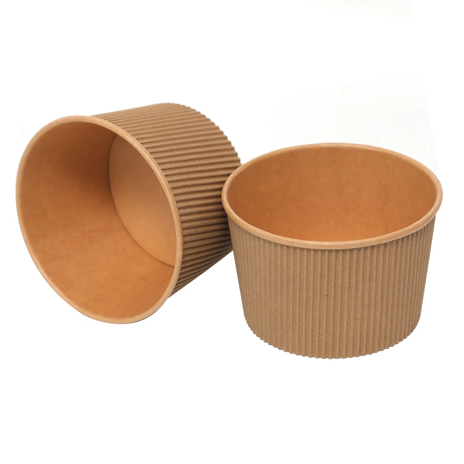 Customized Size Food Grade Disposable Kraft Paper Bowl for Fast Food Take Away Food