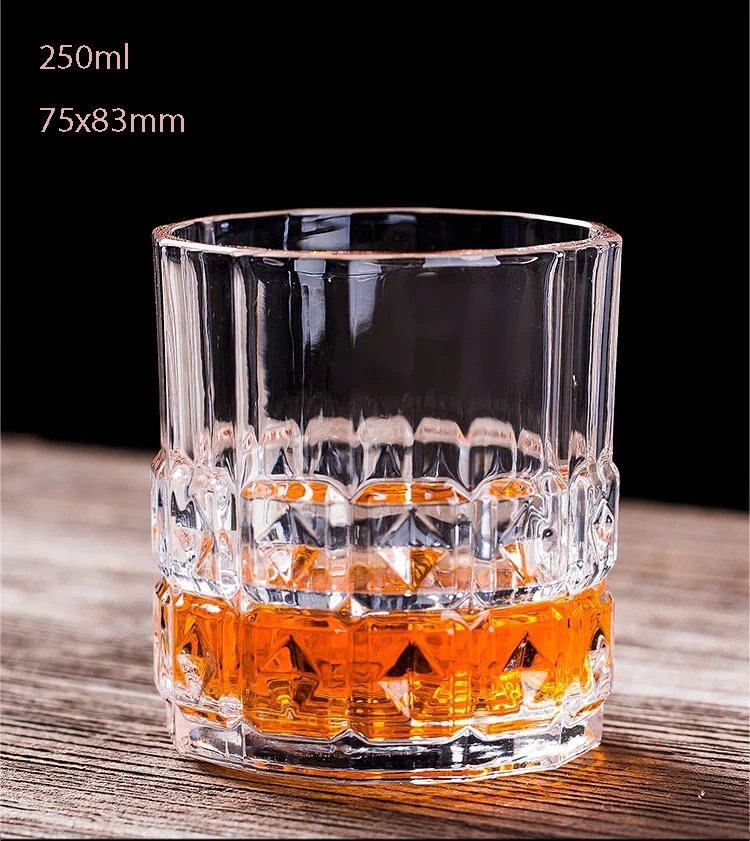Classic Lead-Free Crystal Glass Whiskey Household Beer Mug