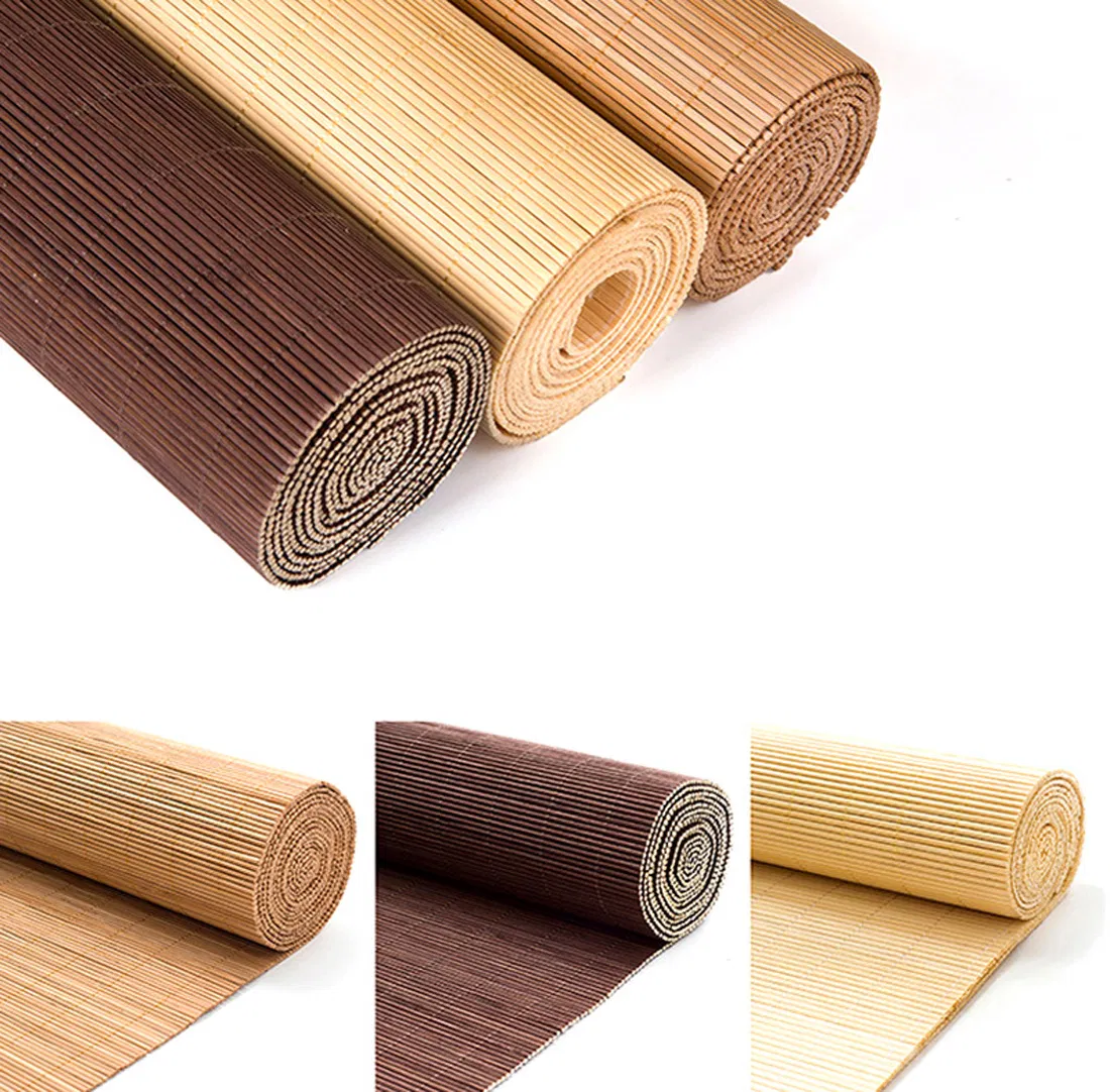 Various Natural Curtains and Blinds in Bamboo