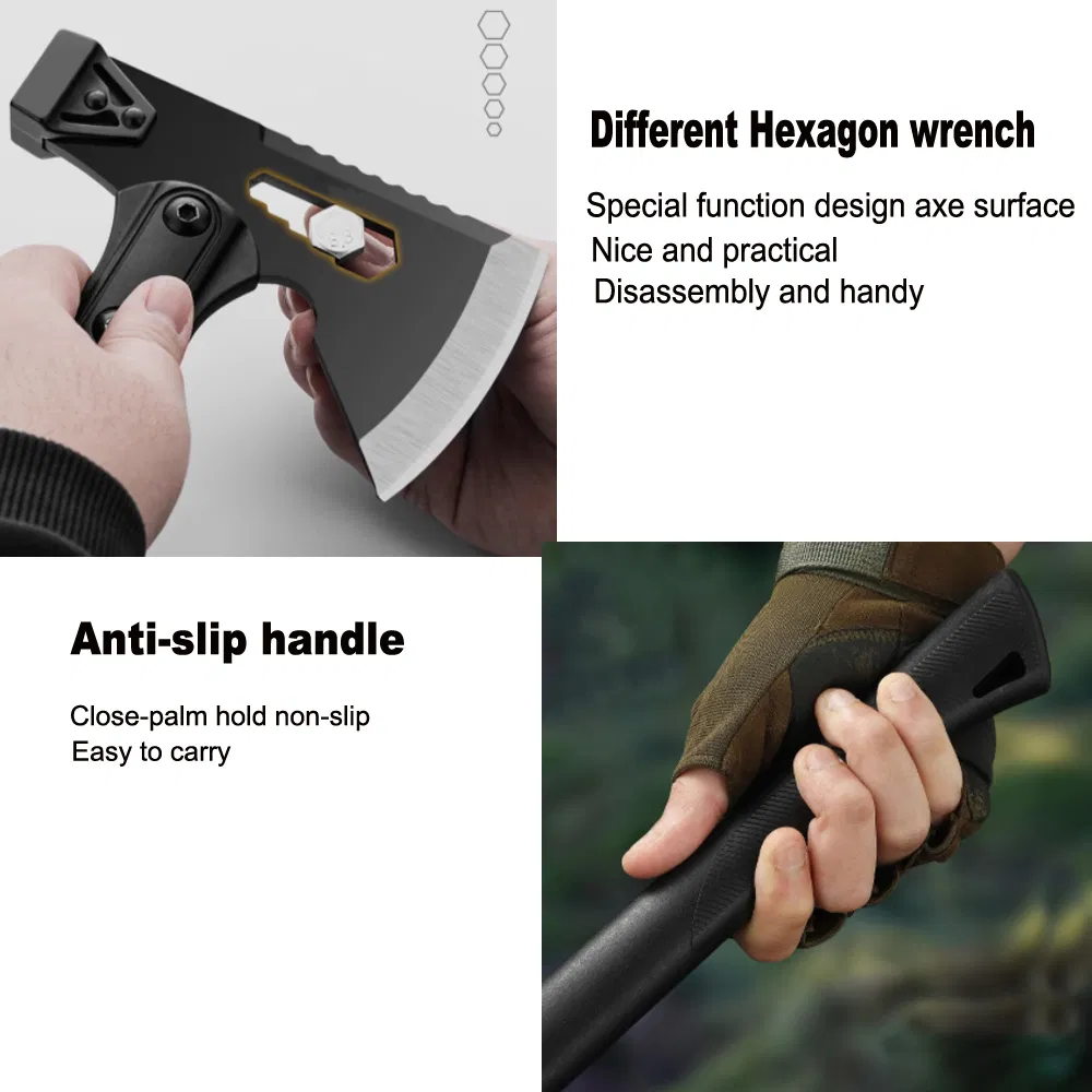 12 Oz Hand-Tools Martillos Hammer with Shock-Absorbing Fibre Handle for Survival Hunting Camping