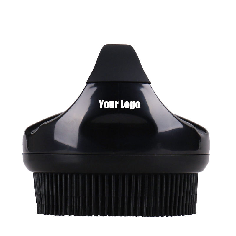 Silicone Back Scrubber for Shower Bath Body Brush with Handle Soft Silicon Massage Bath Brush Private Label