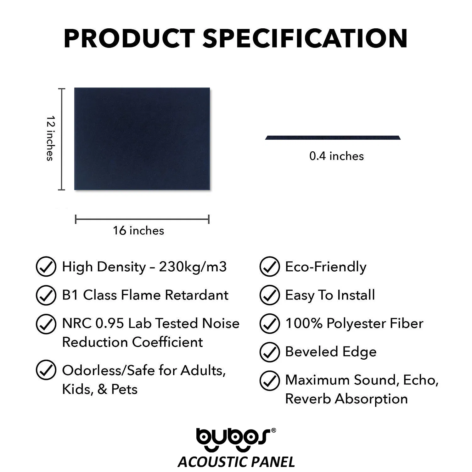 Premium 9mm Acoustic Panels for Superior Sound Absorption