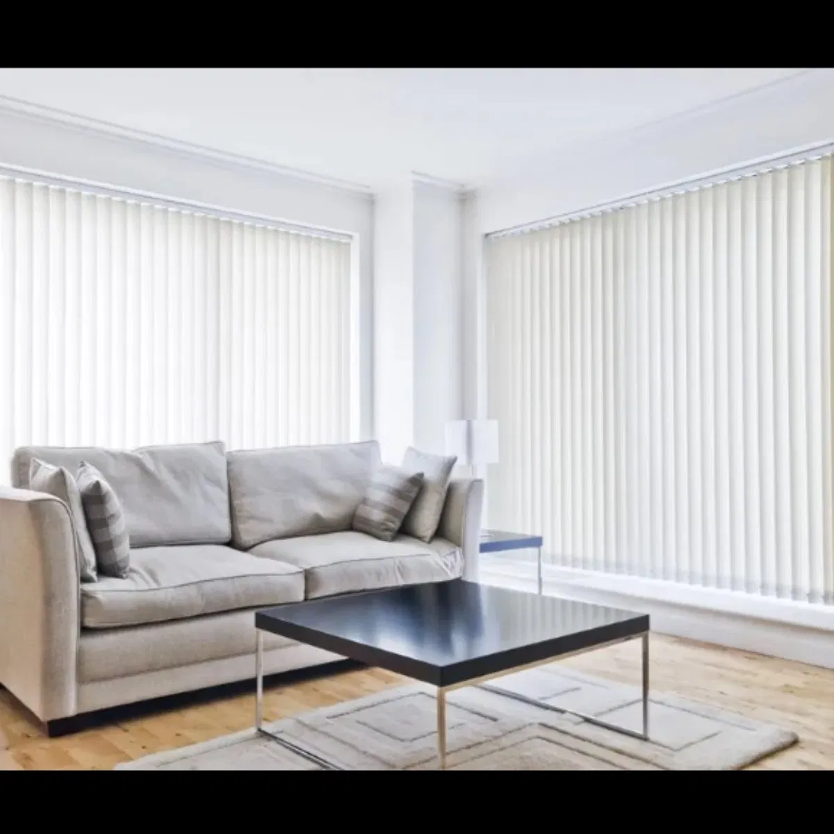 New Transparent Luxury Modern Privacy Electric Vertical Blinds for Sliding Doors