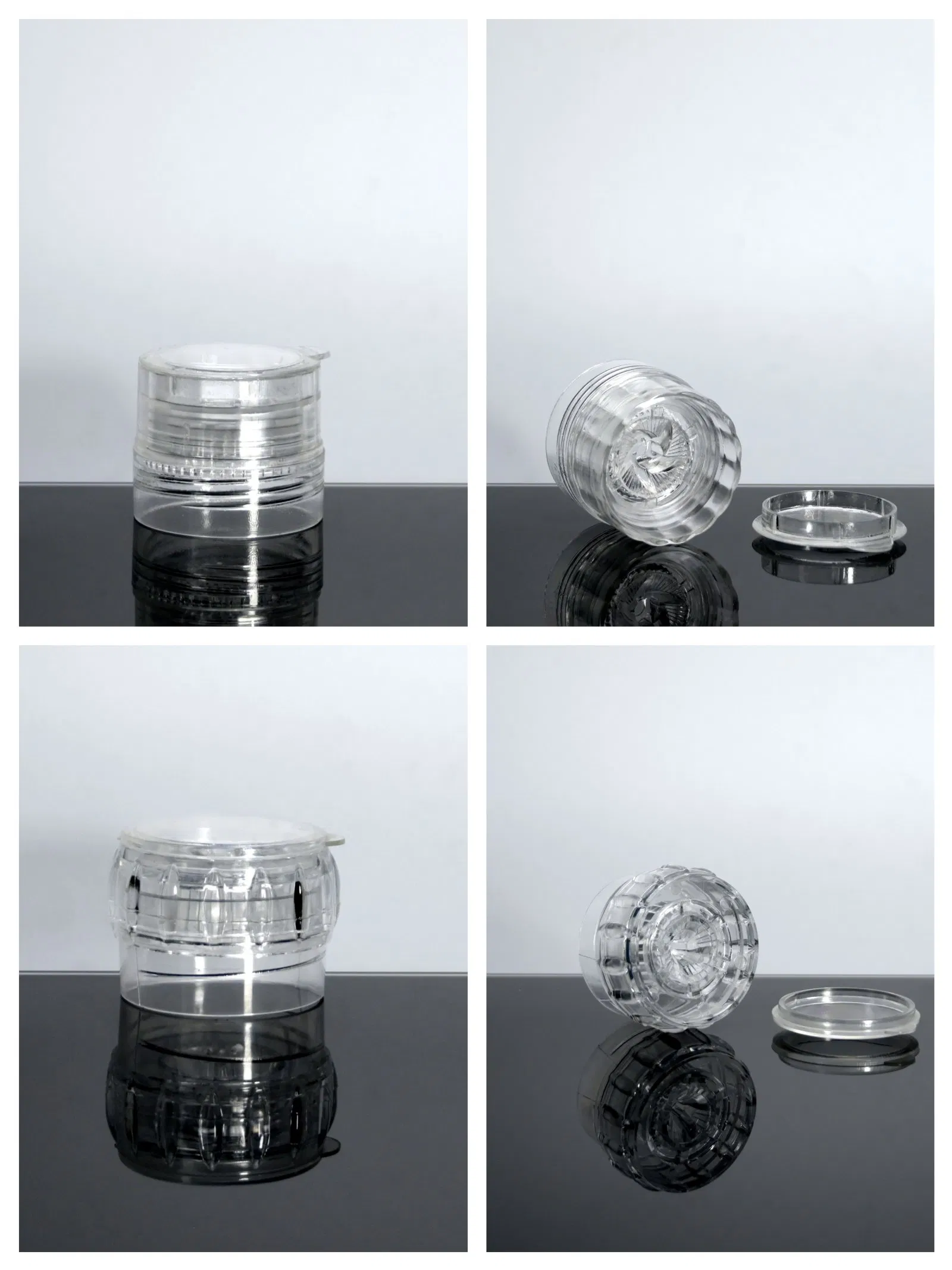 Wholesale Manual Plastic Pepper Grinder Pepper Salt Sea Salt Peppercorn Spice Glass Grinders