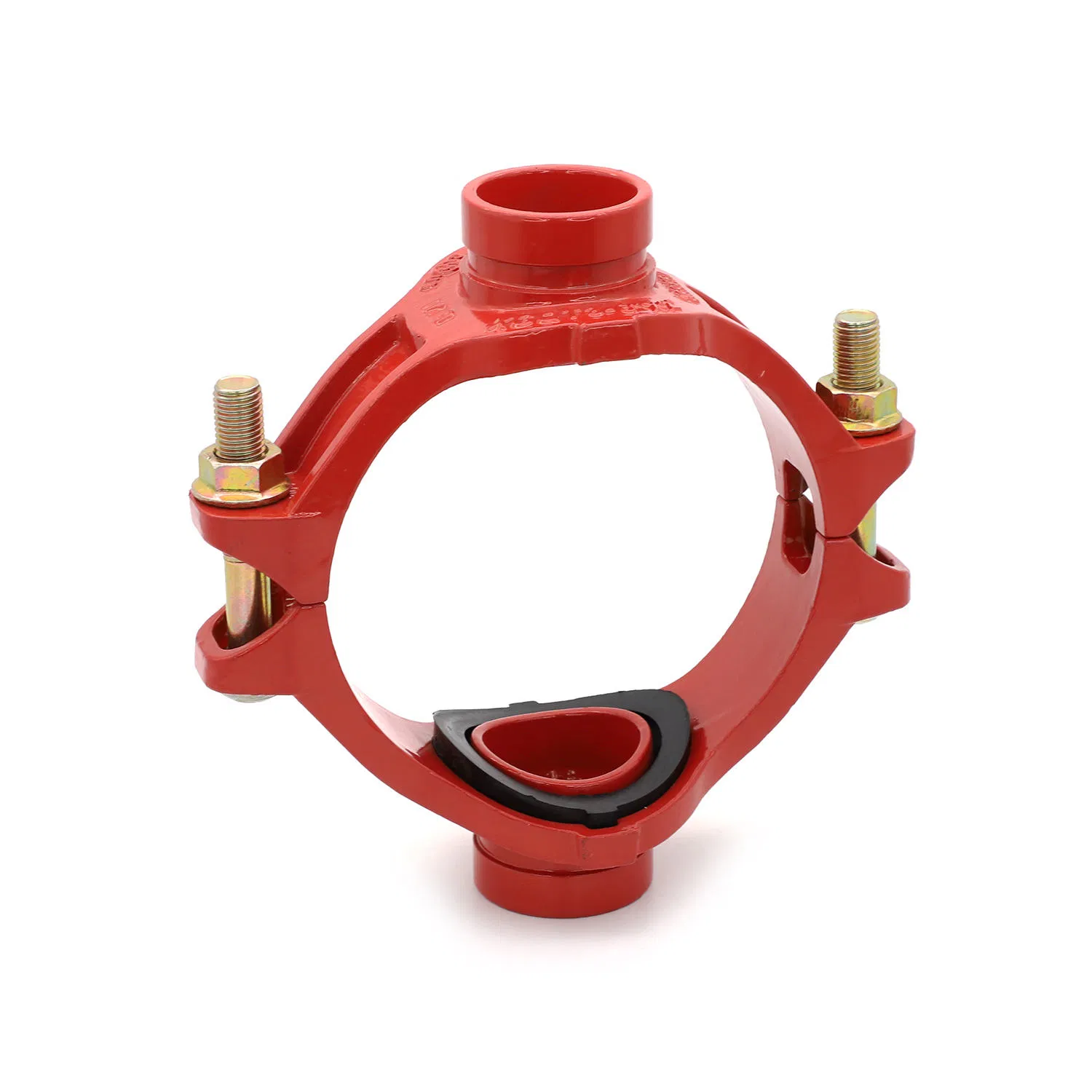 Grooved Mechanical Cross Fitting, Ductile Iron, FM UL Approved, for Fire Protection and Industrial Piping Systems