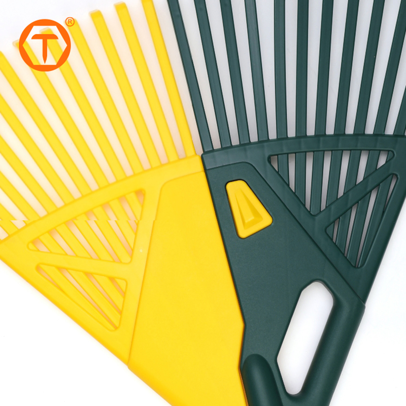 24 Teeth 2 in 1 Outdoor Garden Lawn Rake Leaf Grabber Rake