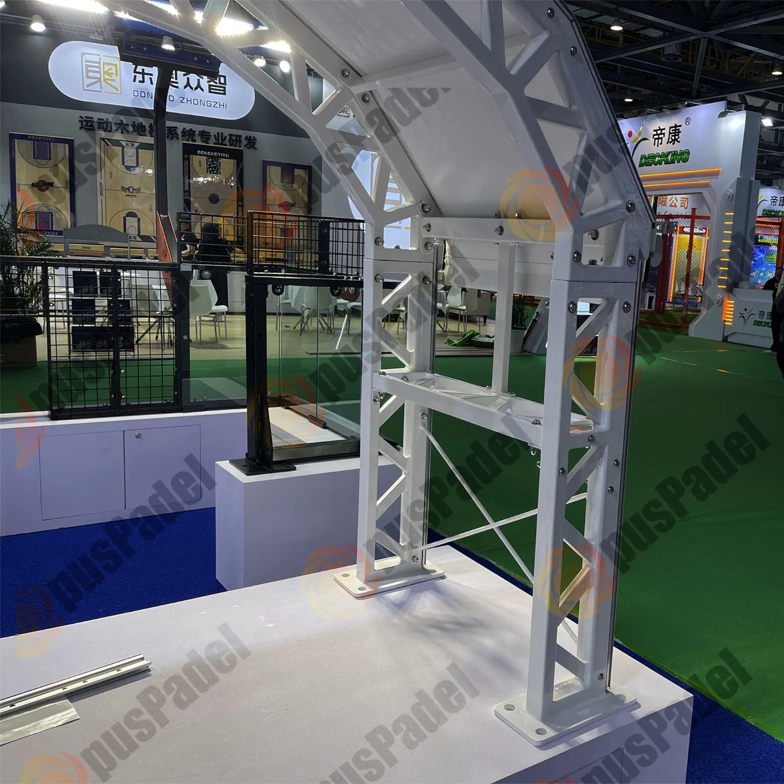 Padel Manufacturer Large Indoor Space Sport Tent Padel Court Cover Outdoor Basketball Court Metal Roof