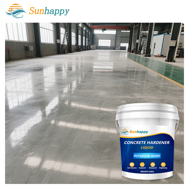 Durable Long-Lasting Cement Floor Curing Agent Abrasion Impact Resistant Liquid Water-Based Concrete Floor Hardener