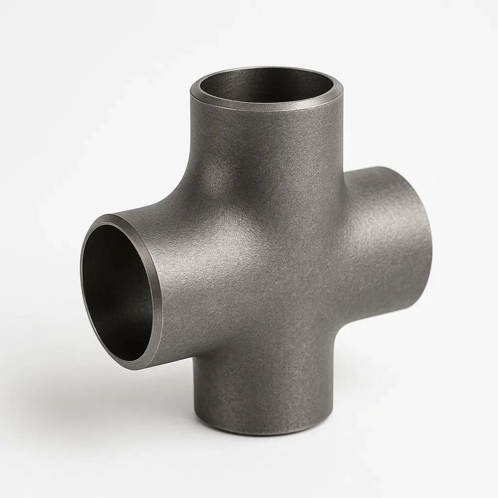 Quick-Install Four-Way Connector for Efficient Plumbing Setups— Pipe Cross