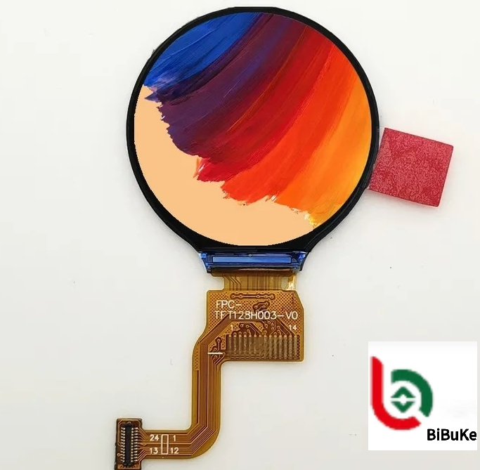 IPS 128X128 Spi Interface Free Micro Medical Character Round TFT LCD Display LCD Module OLED Screen RoHS Monochrome Touch Panel Graphics Custom IPS LCD Display