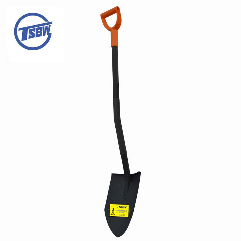 Garden Best Price Farming Digging Iron Metal Spade Head Steel Short Bent Handle Shovel