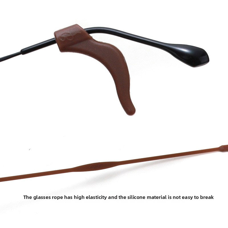 Multi - Color Portable Durable High - Elasticity Silicone Eyeglass Ear Hook and Strap Set