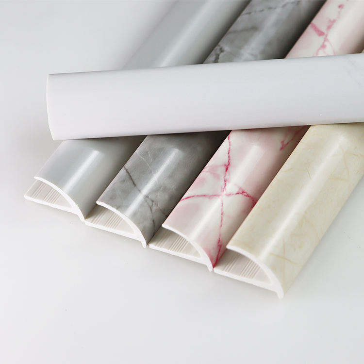 Factory Stone Sculpture Ceramic Wall Corner Strip Round Edge PVC Tile Trim