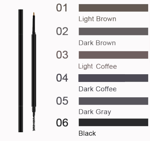 Waterproof Long Lasting Black White Rose Gold Eyebrow Pencil Ultra-Thin Eyebrow Pencil