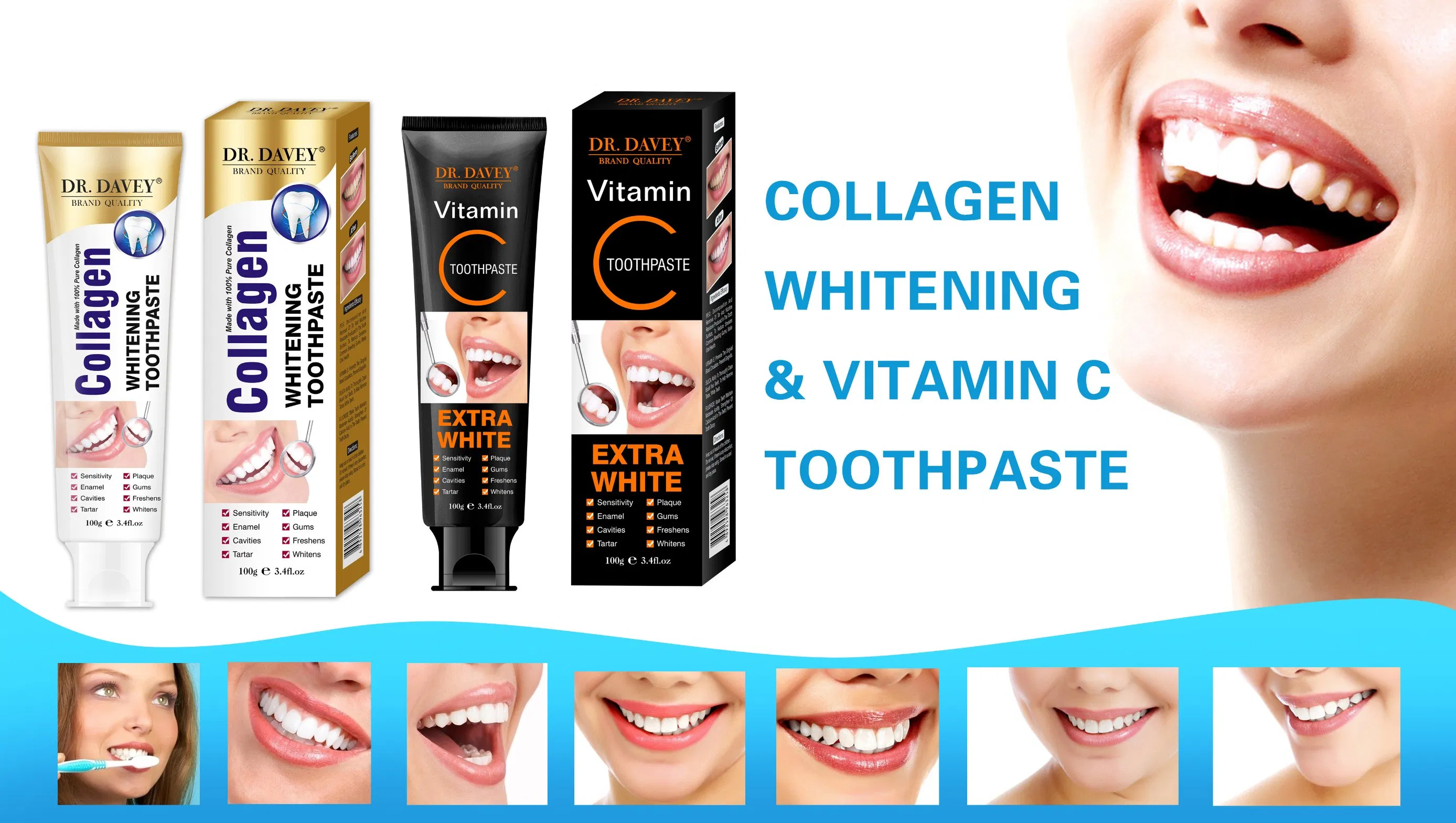 Dr. Davey Collagen Activated Teeth Whitening Toothpaste