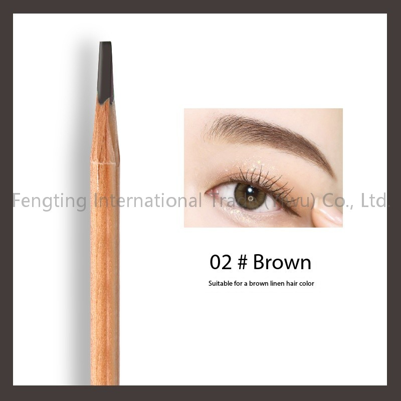 Waterproof Tint Cosmetic Art Eyebrow Pencil Custom Light Brown Brow Pencil Hot Selling Waterproof Long Lasting Wooden Eyebrow Pen